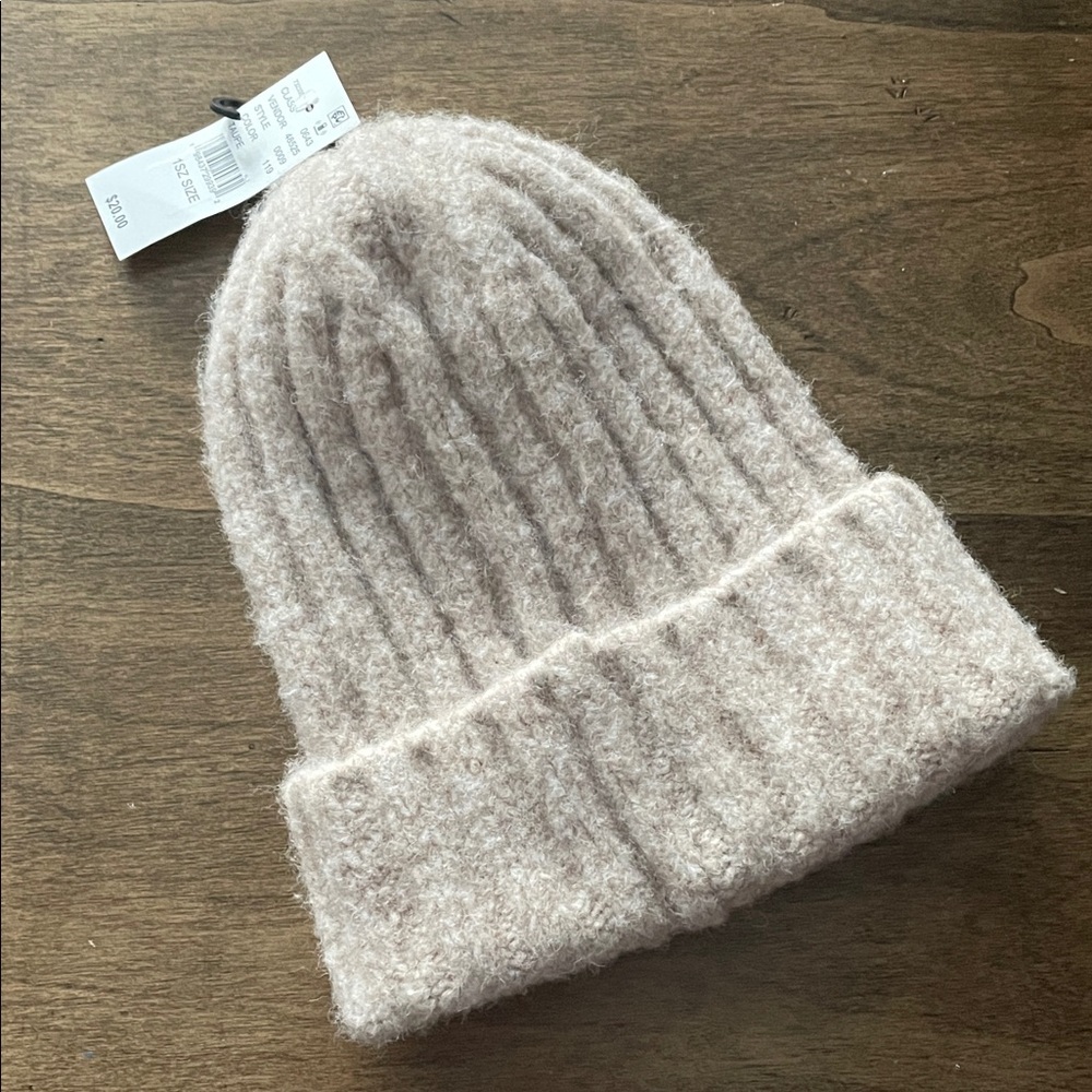 PacSun Cozy Knit Beanie - Light Beige